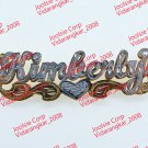 PERSONALIZED  14K GOLD PLATED 3D DOUBLE SCRIPT NAME PLATE NECKLACE ( ANY NAME)