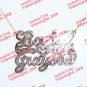PERSONALIZED DOUBLE TWO 2 NAMES PLATE NECKLACE CHAIN cOUPLE LOVE GIFT