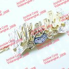 PERSONALIZED 14K GOLD PLATED  BABY 3D DOUBLE PLATE NAME BRACELET ANY NAME