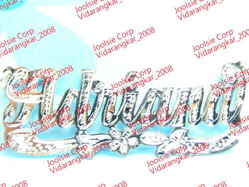 PERSONALIZED STERLING SILVER NAME PLATE NECKLACE CHAIN * US SELLER * FREE SHIP