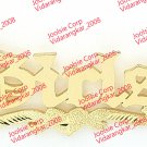PERSONALIZED 18K GOLD PLATED OLD ENGLISH ANY NAME PLATE NECKLACE  ** US SELLER