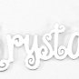 PERSONALIZED STERLING SILVER CURLY STYLE ANY NAME PLATE NECKLACE ** US SELLER