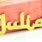 PERSONALIZED GOLD PLATED ENGLISH ARABIC LOOK ANY NAME PLATE NECKLACE  US SELLER
