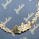 PERSONALIZED HEART XO HUGS N KISSES BABY NAME BRACELET 6"
