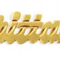 PERSONALIZED 14K GOLD PLATED ANY NAME SINGLE PLATE NECKLACE FREE CHAIN US SELLER