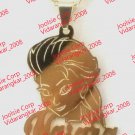 PERSONALIZED BABY 14K GOLD PLATED GP NAME PLATE CHAIN NECKLACE ELSA ANY CARTOON