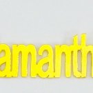 PERSONALIZED GOLD PLATED ANY NAME PLATE NECKLACE  BLOCK UNISEX * US SELLER