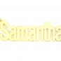 PERSONALIZED GOLD PLATED ANY NAME PLATE NECKLACE  BLOCK UNISEX * US SELLER