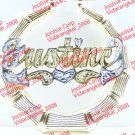 PERSONALIZED GOLD PLATED GP 1.5 " 1 1/2"  BAMBOO NAME EARRINGS US SELLER