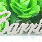 PERSONALIZED STERLING SILVER ANY NAME PLATE NECKLACE  CARRIE STYLE  * US SELLER
