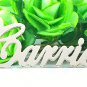 PERSONALIZED STERLING SILVER ANY NAME PLATE NECKLACE  CARRIE STYLE  * US SELLER