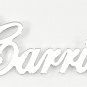PERSONALIZED STERLING SILVER ANY NAME PLATE NECKLACE  CARRIE STYLE  * US SELLER