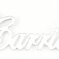 PERSONALIZED STERLING SILVER ANY NAME PLATE NECKLACE  CARRIE STYLE  * US SELLER