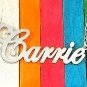 PERSONALIZED STERLING SILVER ANY NAME PLATE NECKLACE  CARRIE STYLE  * US SELLER