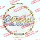 PERSONALAIZED 14K Gold Plated 3:00" (Large) BAMBOO NAME EARRINGS  door knocker