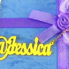 PERSONALIZED 18K GOLD PLATED @ twitter STYLE ANY NAME PLATE NECKLACE US SELLER