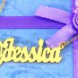 PERSONALIZED 18K GOLD PLATED @ twitter STYLE ANY NAME PLATE NECKLACE US SELLER