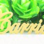 PERSONALIZED GOLD PLATED CARRIE STYLE ANY NAME PLATE NECKLACE * US SELLER