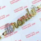 PERSONALIZED 14K GOLD PLATED FIGARO  NAME PLATE BRACELET * ANY NAME UP TO 9 LETT