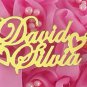 PERSONALIZED 18K GOLD PLATED ANY 2 TWO NAMES COUPLE NAME NECKLACE LOVE US SELLER