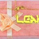 PERSONALIZED GOLD PLATED ENGLISH HEBREW LOOK ANY NAME PLATE NECKLACE  US SELLER
