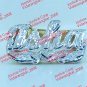 PERSONALIZED 14K GOLD PLATED FLAT NAME RING W/ HEART  ANY NAME UP TO 7 LETTERS