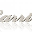 PERSONALIZED 925 STERLING SILVER Carrie STYLE PLATE NECKLACE .US SELLER FREE SHI