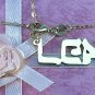 PERSONALIZED .925 STERLING SILVER HEBREW LOOK ANY NAME PLATE NECKLACE US SELLER