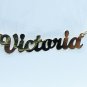 PERSONALIZED SILGLE 18K GOLD GP NAMEPLATE NECKLACE