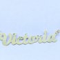 PERSONALIZED SILGLE 18K GOLD GP NAMEPLATE NECKLACE