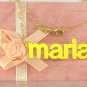 PERSONALIZED GOLD PLATED ANY NAME PLATE NECKLACE (BLOCK LOWER CASE) US SELLER