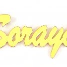 PERSONALIZED GOLD PLATED ANY NAME PLATE NECKLACE  BRUSH SCRIPT  * US SELLER