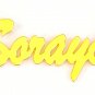 PERSONALIZED GOLD PLATED ANY NAME PLATE NECKLACE  BRUSH SCRIPT  * US SELLER