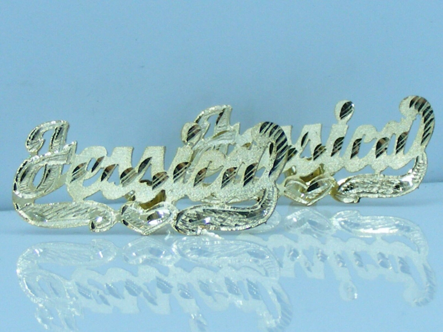 PERSONALIZED 14K GOLD PLATED  1" STUD NAME EARRINGS ANY NAME UP TO 7 LETTERS