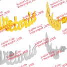 Personalized 18K Gold Plated / Sterling Silver Curved Name Studs stud Earrings