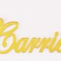 Personalized 18K Gold Plated / Sterling Silver Name Plate Necklace Carrie Style