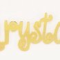 Personalized 18K Gold Plated / Sterling Silver Name Necklace Retro Style Curly
