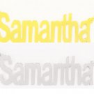 Personalized 18K Gold Plated / Sterling Silver Name Plate Necklace Arial Block
