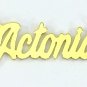 PERSONALIZED 18K GOLD PLATED ANY  NAME PLATE NECKLACE  US SELLER ACTONIA STYLE