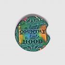 Car Cup Coaster Set of 2 Neoprene Car Coasters A lil Country A lil Hood
