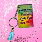 Cute Custom Made F* Bomb Mom Wooden Keychain