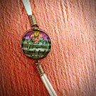Custom God is within her corded charm bracelet