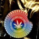 Set of 2 Car Cup Coasters Colorful Cannabis Leaf
