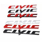 Car 3D Metal Emblem Badge Sticker for Honda Civic Car