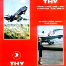 TURKISH AIRLINES - 1977 SUMMER SYSTEM TIMETABLE - RARE