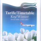 TURKISH AIRLINES - 2006-2007 WINTER DOMESTIC LINES TIMETABLE - 2. EDITION