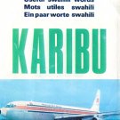 KENYA AIRWAYS - 1984 KARIBU - USEFUL SWAHILI WORDS  BROCHURE
