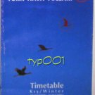 TURKISH AIRLINES - 2000-2001 WINTER DOMESTIC LINES TIMETABLE - 2. EDITION