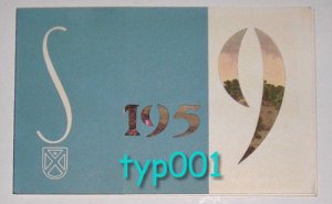 SABENA BELGIAN WORLD AIRLINES - 1959 CHRISTMAS & NEW YEAR GREETING CARD IN 22 LANGUAGES