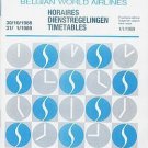 SABENA BELGIAN AIRLINES - 1988-89 SYSTEM TIMETABLE